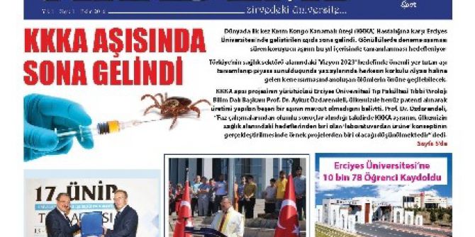 Erciyes Üniversitesi Akademi Gazetesinin İlk Sayısı Çıktı