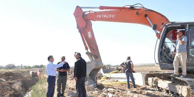 Başkan Tutal, Dere Islah Çalışmalarını İnceledi