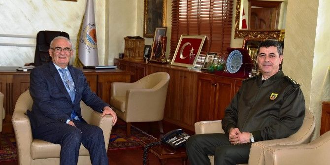 İl Jandarma Komutanı Başkan Yılmaz’ı Ziyaret Etti