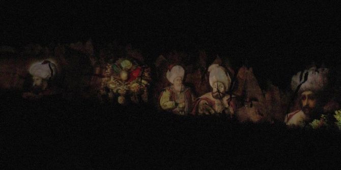 Peribacalarında Mapping Gösterisi