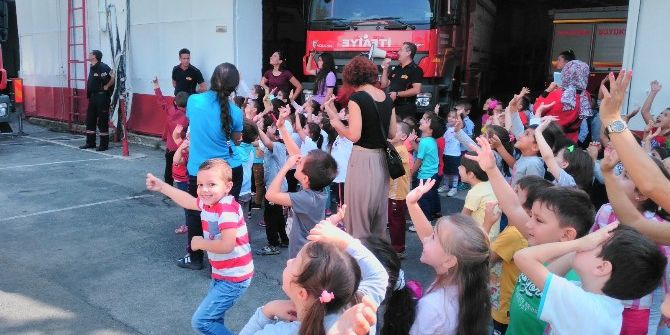 Büyükşehirden Miniklere Yangın Dersi