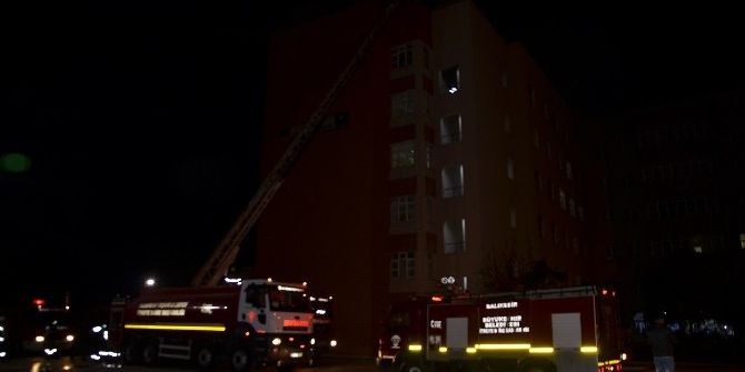 Bandırma Devlet Hastanesi’nde Yangın