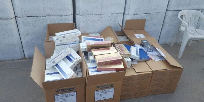 Aksaray’da 11 Bin 100 Paket Kaçak Sigara Ele Geçirildi