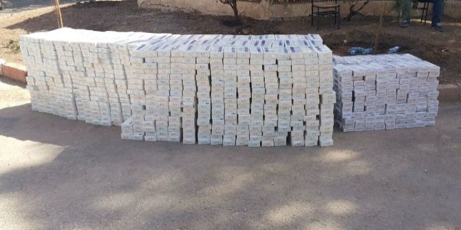 Mardin’de 14 Bin 110 Paket Kaçak Sigara Ele Geçirildi