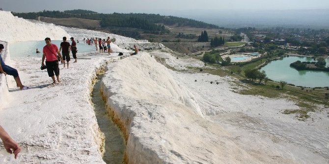 Basın Mensupları Travertenlere Hayran Kaldı