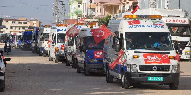 Avrasya Vakfı, Suriye’ye 24 Ambulans Gönderdi