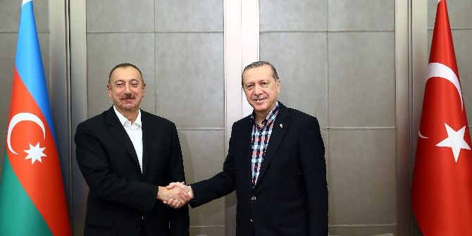 Cumhurbaşkanı Erdoğan, Aliyev İle Görüştü