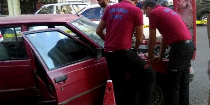 Otomobilin Lpg Deposundaki Gaz Kaçağı Korkuttu