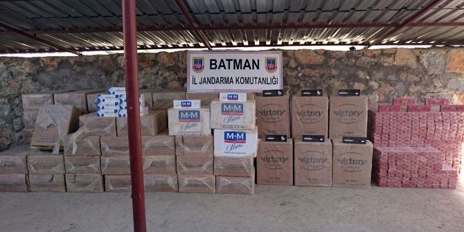 Batman’da 75 Bin 940 Paket Kaçak Sigara Ele Geçirildi