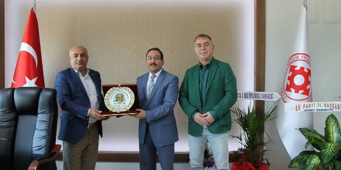 İl Gıda Tarım Ve Hayvancılık Müdürü Yıldız’dan, Tso Başkanı Ateş’e Hayırlı Olsun Ziyareti