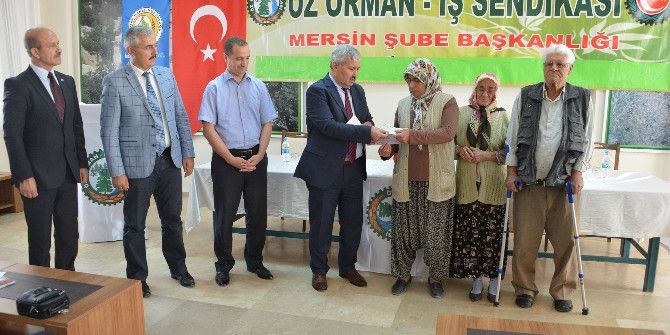 Yaşamını Yitiren Orman İşçisinin Ailesine 20 Bin Tl’lik Kaza Sigortası Çeki