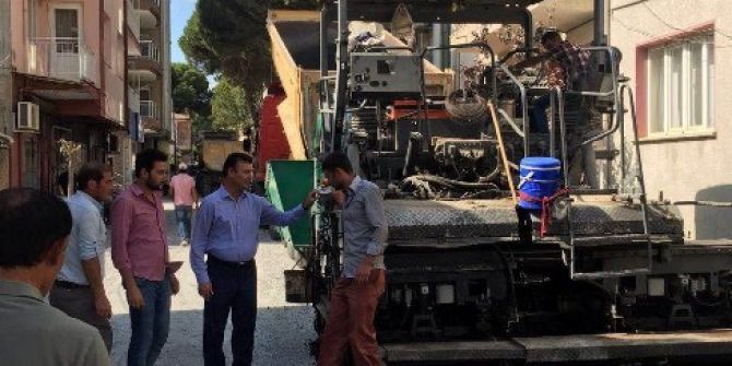 Germencik Sokakları Sıcak Asfalt İle Yenileniyor