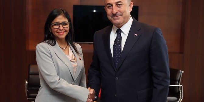Bakan Çavuşoğlu, Venezuela Dışişleri Bakanı Rodriguez İle Görüştü