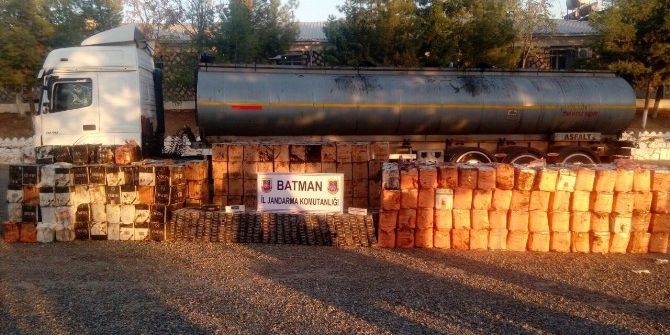 Tankerde 108 Bin 280 Paket Kaçak Sigara Ele Geçirildi
