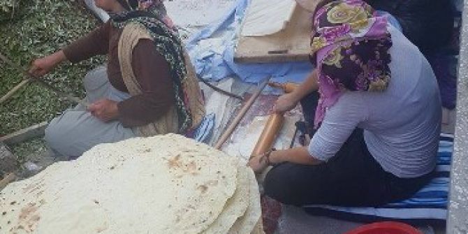 Aksaray’da Kışlık Yufka Yapımı Başladı