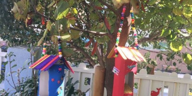 Kreş Öğrencilerinden Kuşlar İçin Yem Kabı