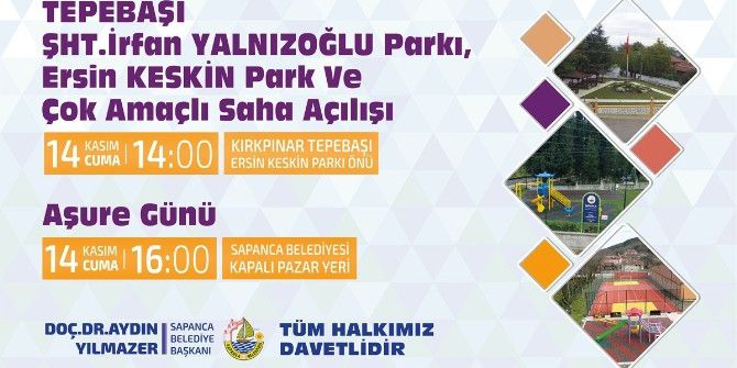 Sapanca’da Toplu Açılış Töreni 14 Ekim’de Yapılacak