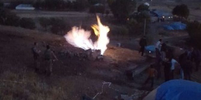 Su Sondajında Gaz Kaynağına Ulaşıldı