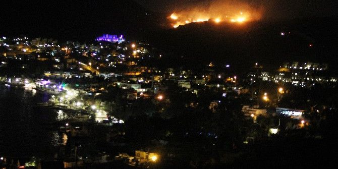 Bodrum’da 5 Hektarlık Alan Kül Oldu
