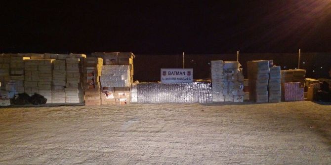 Batman’da 1 Milyon Değerinde Kaçak Sigara Ele Geçirildi