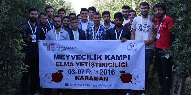 Karaman’da Düzenlenen Elma Yetiştiriciliği Kampı Sona Erdi