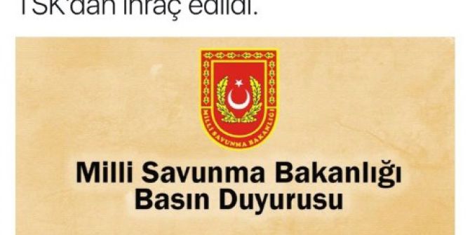 Tsk’dan 233 Asker İhraç Edildi