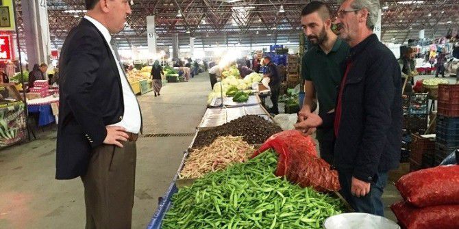 Başkan Işık’tan Pazar Esnafına Ziyaret