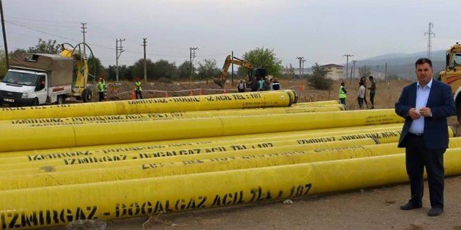 Kınık’ta Doğal Gaz Çalışmaları Başladı