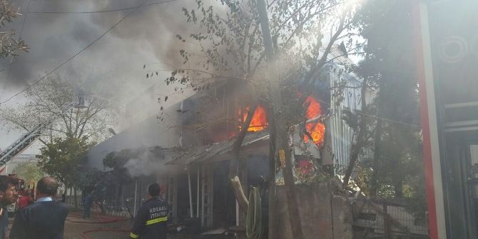 Gebze’de Go-kart Alanı Alev Alev Yandı