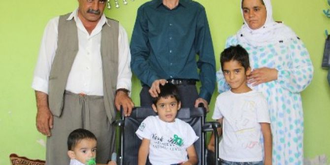 Silopili Küçük Kerem Tekerlekli Sandalyesine Kavuştu