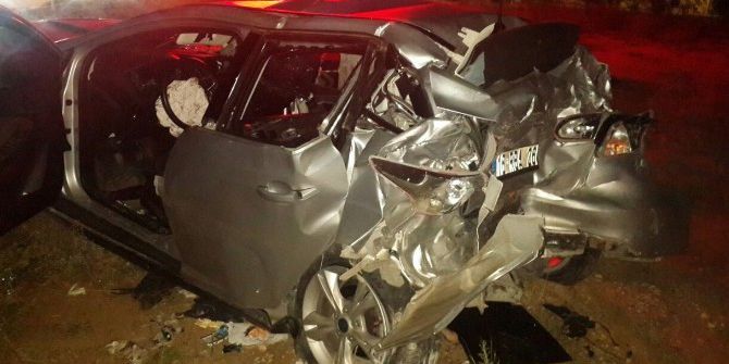Hurdaya Dönen Otomobilden Sağ Çıktı