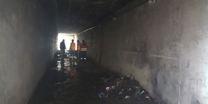 Alt Geçit Temizlenerek Güvenli Hale Getirildi