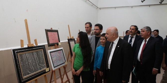 Adıyaman Üniversitesinde Ebru Sergisi Açıldı