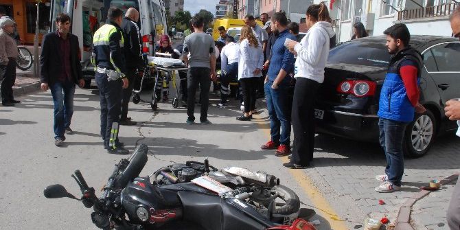 Motosikletli Kurye Ölümden Döndü