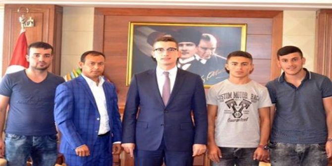 Demokrasi Gazisinden Kaymakam Kaptanoğlu’na Ziyaret