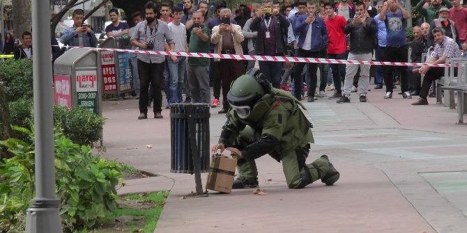 Bakan Müezzinoğlu’nun Geçiş Güzergahındaki Şüpheli Paket Fünyeyle Patlatıldı