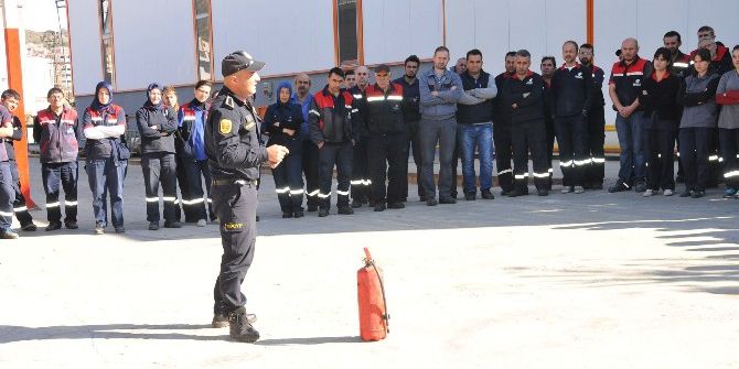 Bozüyük Belediyesi İtfaiyesinden Yangın Eğitimi