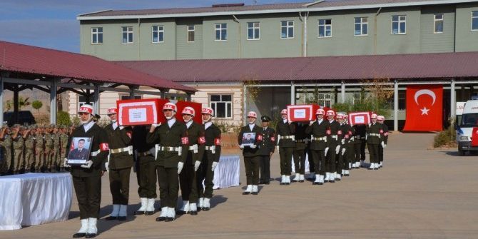 Mardin Şehitleri Memleketlerine Uğurladı