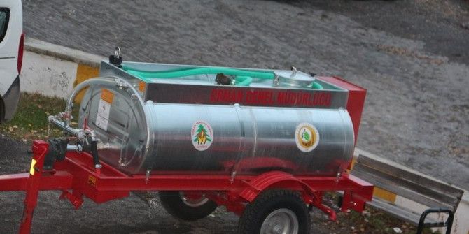 Posof’un Köylerine Yangın Söndürme Tankları Verildi