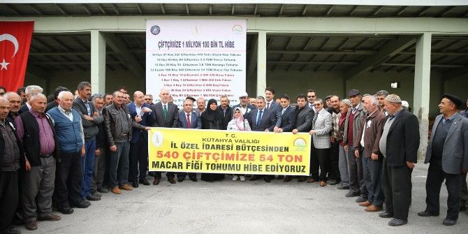 Kütahyalı Çiftçilere Macar Fiği Tohumu Dağıtıldı