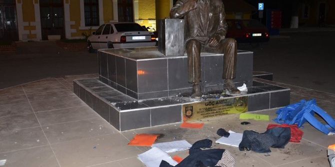 Karaman’da Fünye İle Patlatılan Sırt Çantasından Kıyafet Çıktı