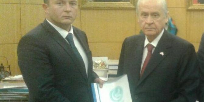 Ülkü Ocakları Tapuyu Bahçeli’ye Takdim Etti