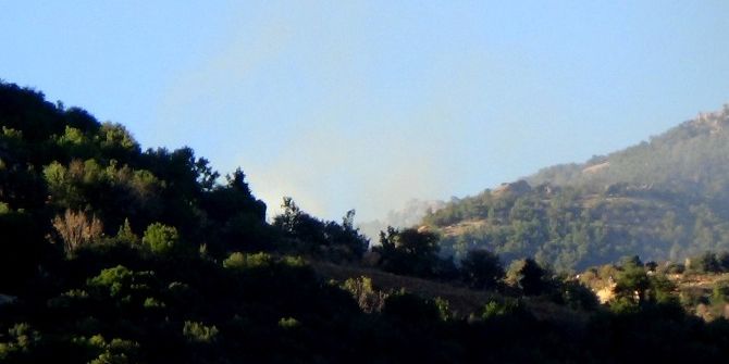 Pkk’lı Teröristler Ormanı Yakarak Kaçıyor