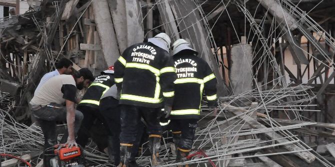 Gaziantep’te İnşaatta Göçük: 2 Yaralı