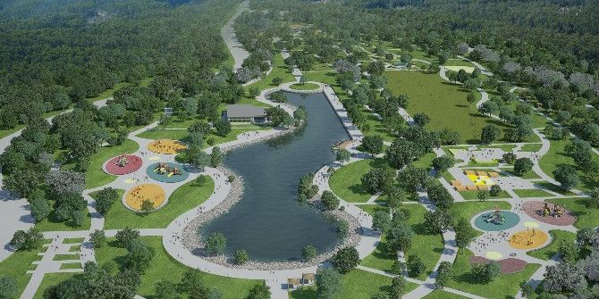 Vakıf Parkı Şekillenmeye Başladı