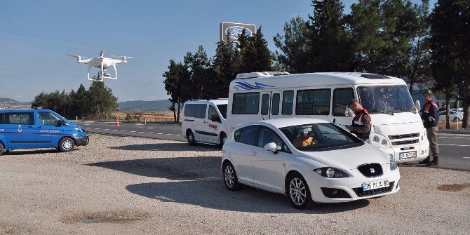 Jandarmadan ’Drone’lu Denetim