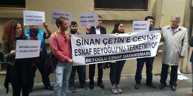 Yönetmen Sinan Çetin’e Ait İş Yerinden Çıkartılan İşletmeci Ve Esnaf Eylem Yaptı
