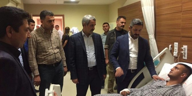 Tbmm Başkanvekili Aydın’dan Yaralı Askere Ziyaret