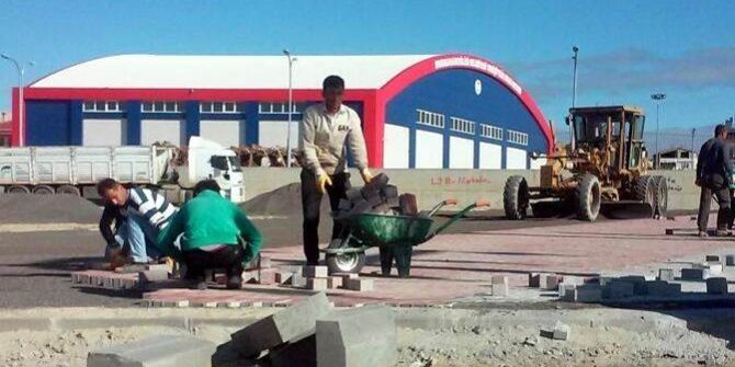 Kapalı Pazaryerinde Otopark Yapımı Devam Ediyor