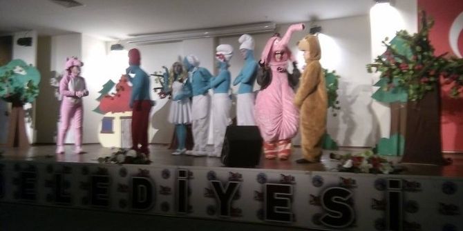 ‘Şirinler’ Kulalı Miniklerle Buluştu